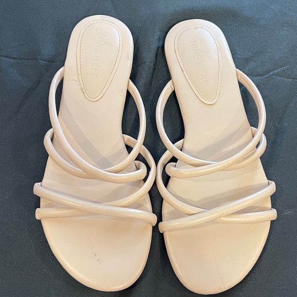 Nine West Shoes - Nine West Beige Strappy Sandals